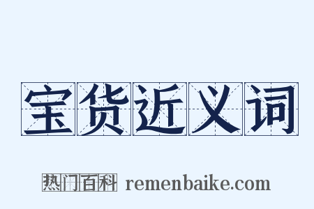 宝货近义词是什么意思的图片